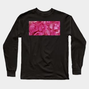 bouquet of amazing rose floral fantasy in pink colours Long Sleeve T-Shirt